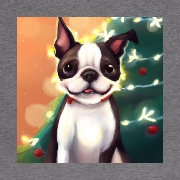 Cute Boston Terrier Drawing by Play Zoo